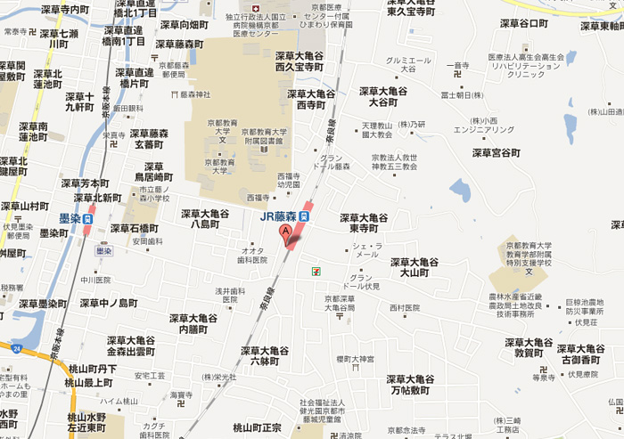 藤森住宅の所在地